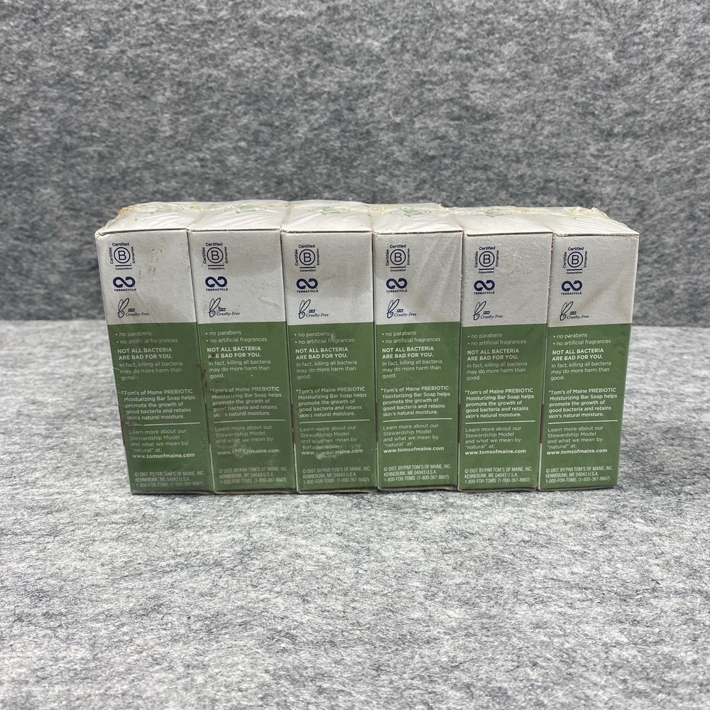 5 Tom's of Maine Prebiotic Bar Soap, FRESH APPLE, 5 oz Discontinued, READ - Picture 3 of 7